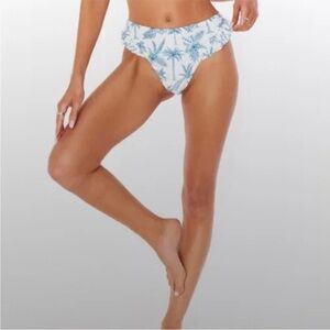 NWT Show Me Your Mumu Blue Lagoon Palm Rib Bottom